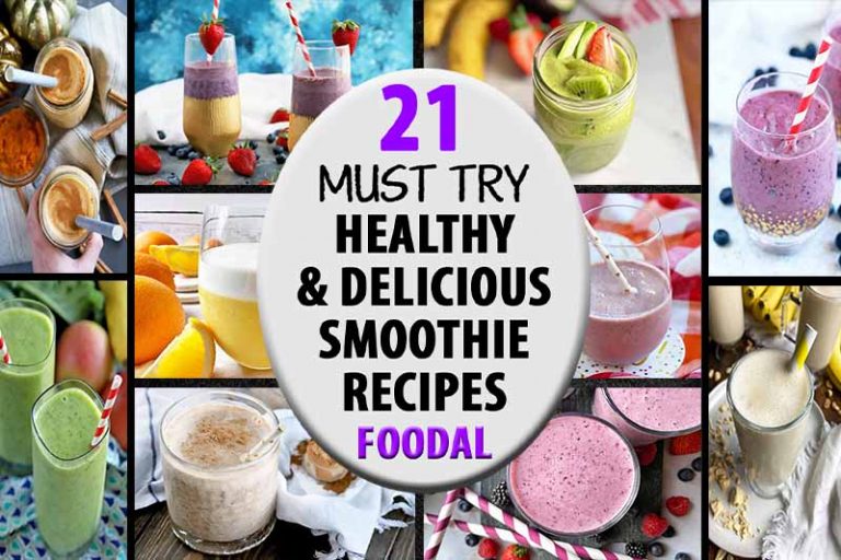 Horizontal image of a collage of drink recipes, with an oval-shaped label in the center.