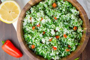 A Delicious Lemon Parsley Rice Salad