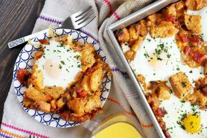 Rise and Shine for This Bacon, Tomato, and Cheddar Breakfast Bake