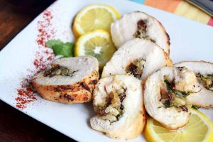 Chicken Roulade Is Full of Color and Flavor