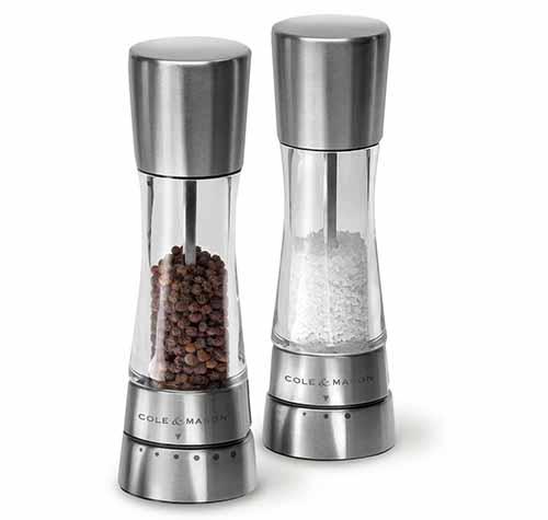 Image of two stainless steel gadgets in a set from Cole and Mason.