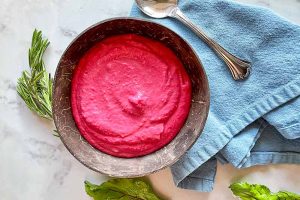 Creamy Parsnip, Beet, and Coconut Milk Puree
