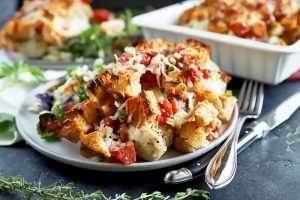 This Easy Chicken Bruschetta Bake Turns Your Favorite Appetizer Into Dinner