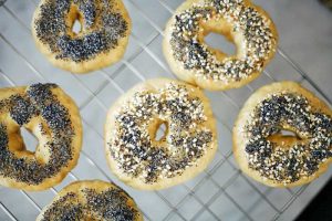 Homemade Einkorn Bagels with Your Favorite Toppings
