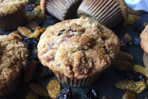 Cinnamon Raisin Swirl Muffins