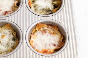 Make a Quick Dinner with Mini Mushroom Lasagna Cups