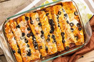 Potato and Pasilla Pepper Enchiladas (Vegetarian)
