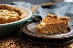 Pumpkin Pie with Sage and Brown Butter