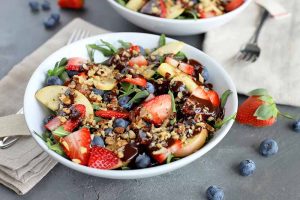 Refreshing Summer Salad with Chocolate Balsamic Vinaigrette