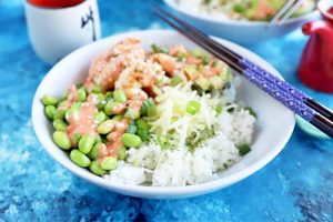 Sushi Bowls with Sriracha Mayonnaise