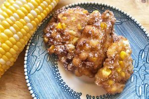 Sweet Corn Fritters with a Spicy Kick
