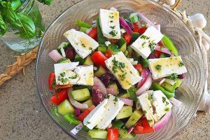 The Classic Greek Salad:  Simple Ingredients, Fabulous Flavors